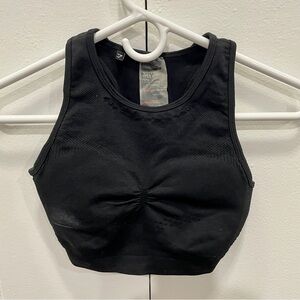 Gymshark Black High Neck Sports Bra